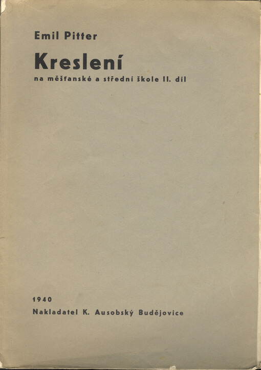 Kreslení na měšťanské a střední škole.II. díl