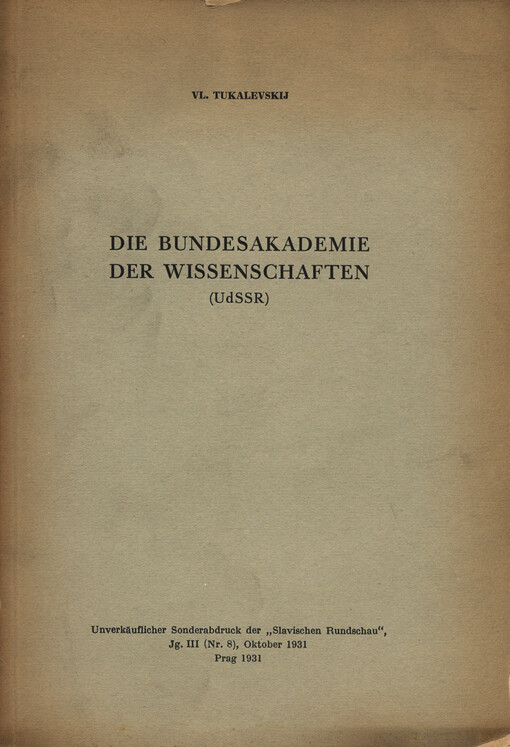 Bundesakademie der Wissenschaften: (UdSSR)