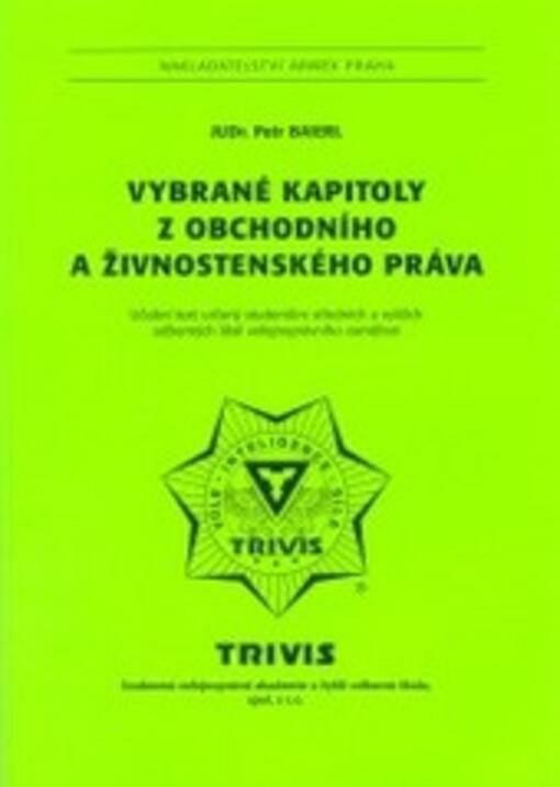 Vybrané kapitoly z obchodního a živnostenského práva