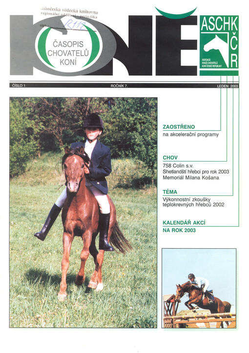 Koně : časopis chovatelů koní