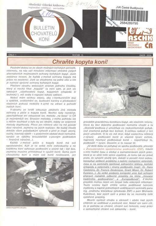 Koně : časopis chovatelů koní