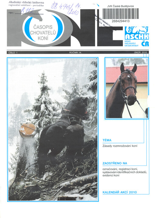 Koně : časopis chovatelů koní