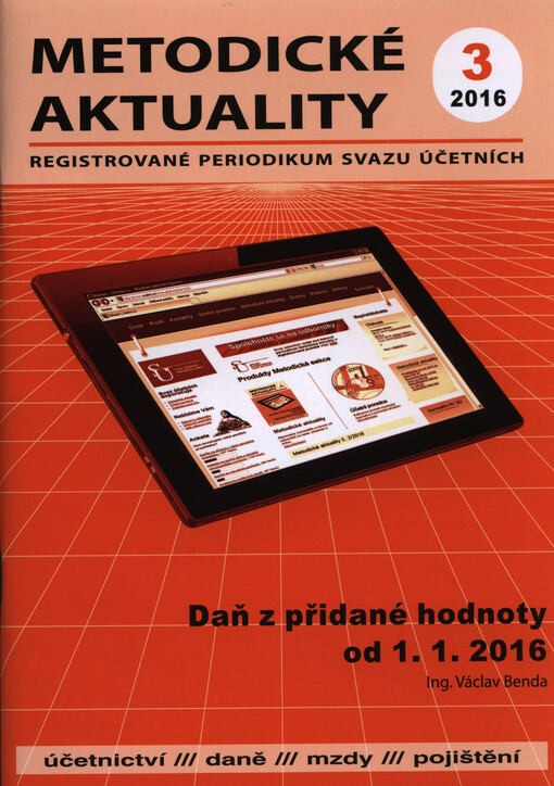 Daň z přidané hodnoty od 1.1.2016