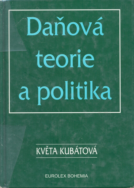 Daňová teorie a politika