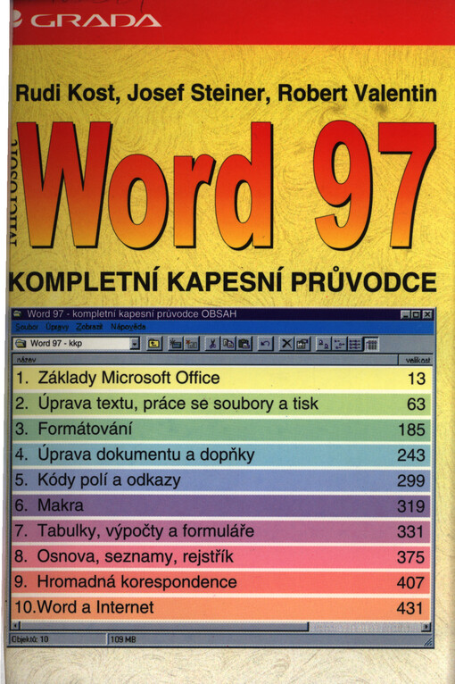 Word 97: kompletní kapesní průvodce
