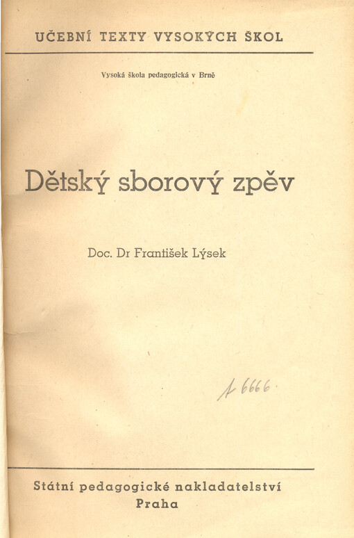 Dětský sborový zpěv