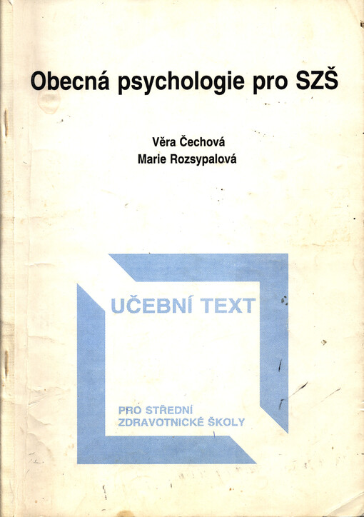 Obecná psychologie pro střední zdravotnické školy