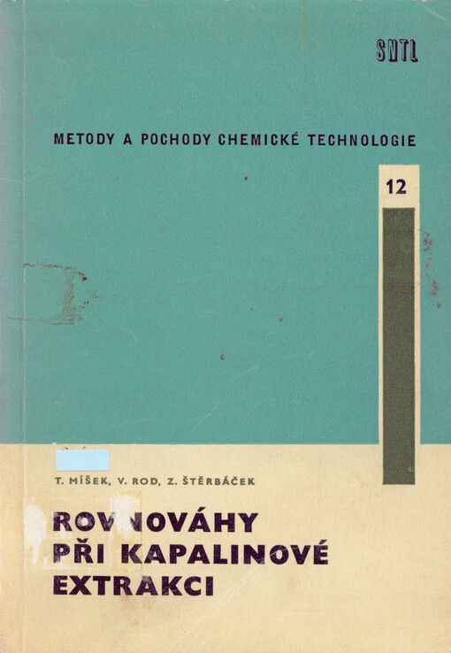 Rovnováhy při kapalinové extrakci