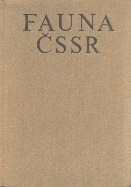 Fauna ČSSR.sv. 17,Želvušky - Tardigrada