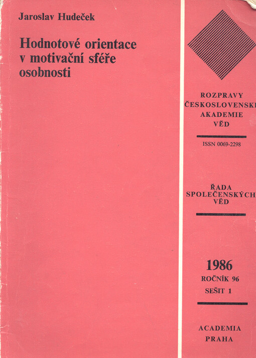 Hodnotové orientace v motivační sféře osobnosti