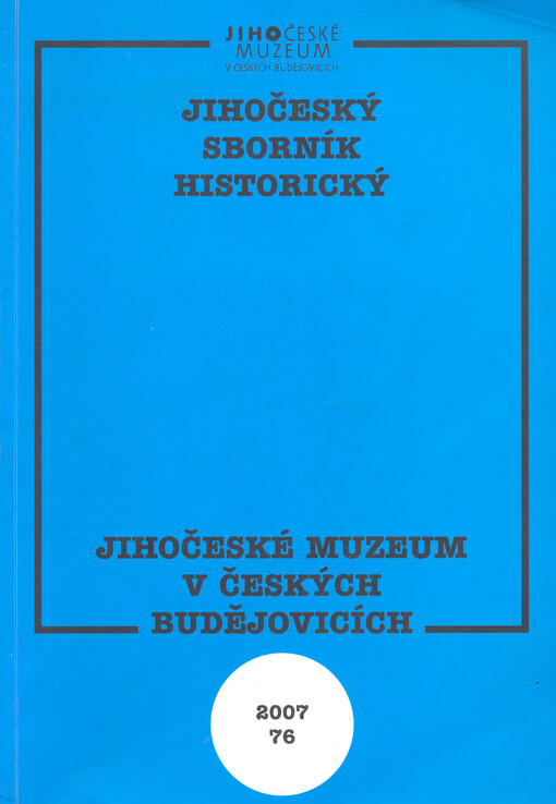 Jihočeský sborník historický