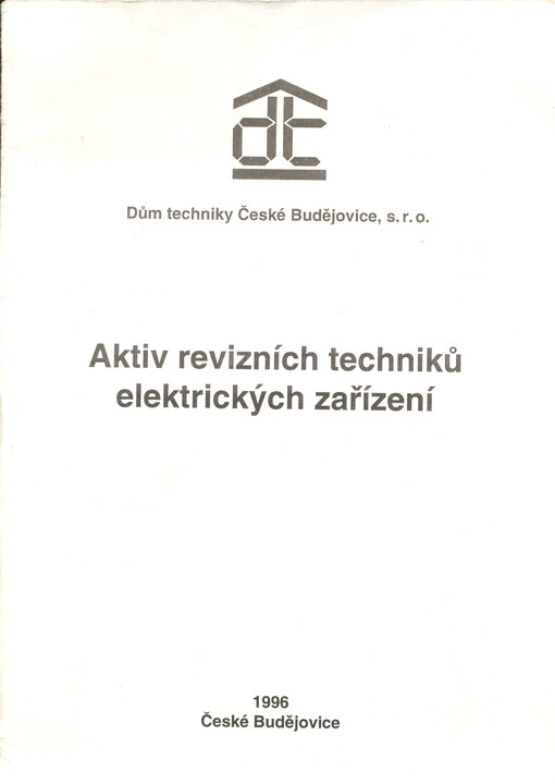 Aktiv revizních techniků elektrických zařízení