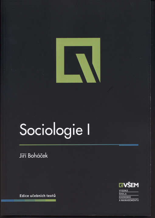 Sociologie I