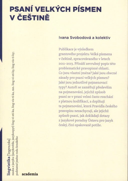 Psaní velkých písmen v češtině