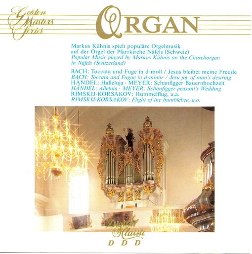 Organ Markus Kühnis spielt populäre Orgelmusik auf der Orgel der Pfarrkirche Näfels (Schweiz)