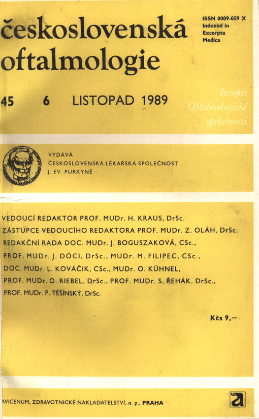 Československá oftalmologie