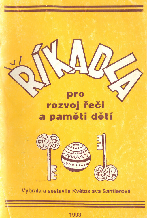 Říkadla pro rozvoj řeči a paměti dětí