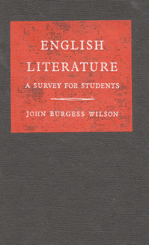 English literature : a survey for students