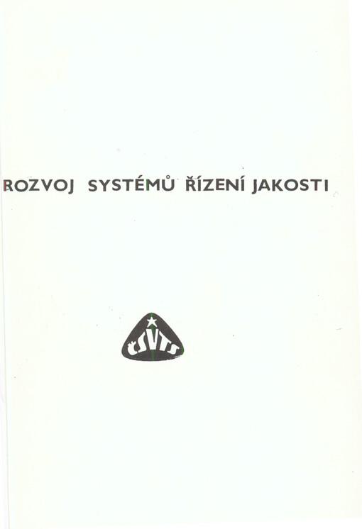 Rozvoj systémů řízení jakosti