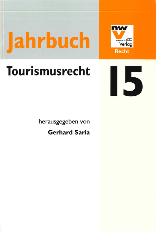 Tourismusrecht : Jahrbuch ...