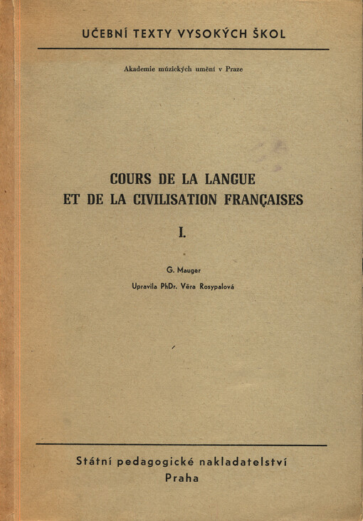Cours de la langue et de la civilisation françaises