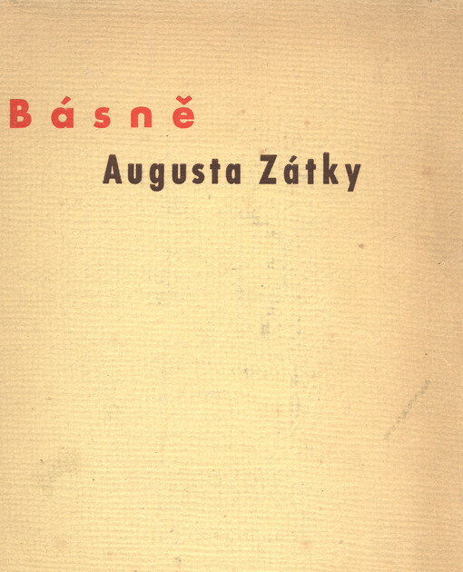 Básně Augusta Zátky