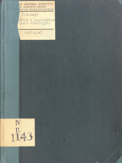 Příspěvek k hospodářsko-politické strategii