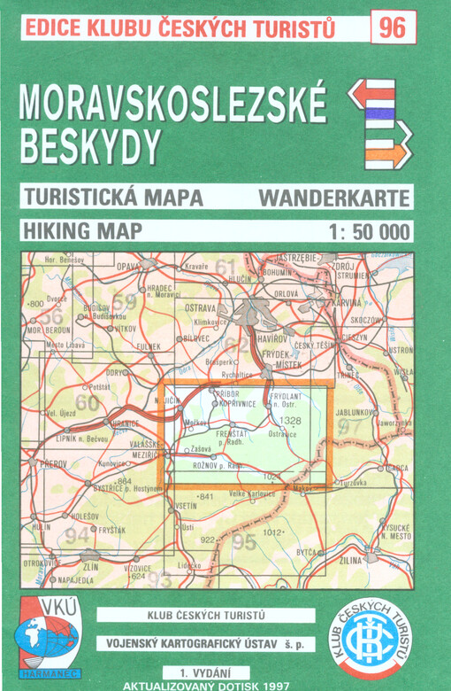 Moravskoslezské Beskydy : turistická mapa 1:50 000