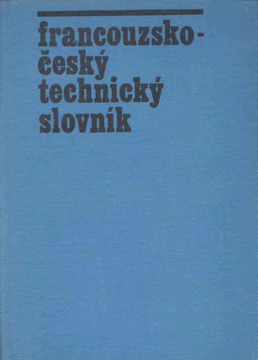 Francouzsko-český technický slovník