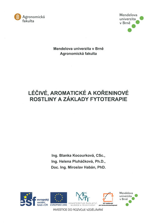 Léčivé, aromatické a kořeninové rostliny a základy fytoterapie
