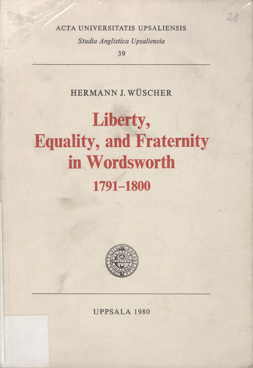Liberty, equality, and fraternity in Wordsworth : 1791-1800