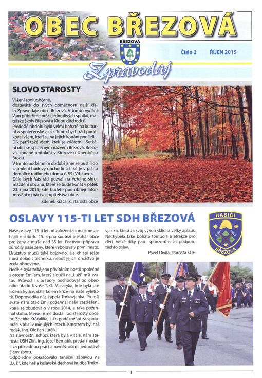 Obec Březová : zpravodaj