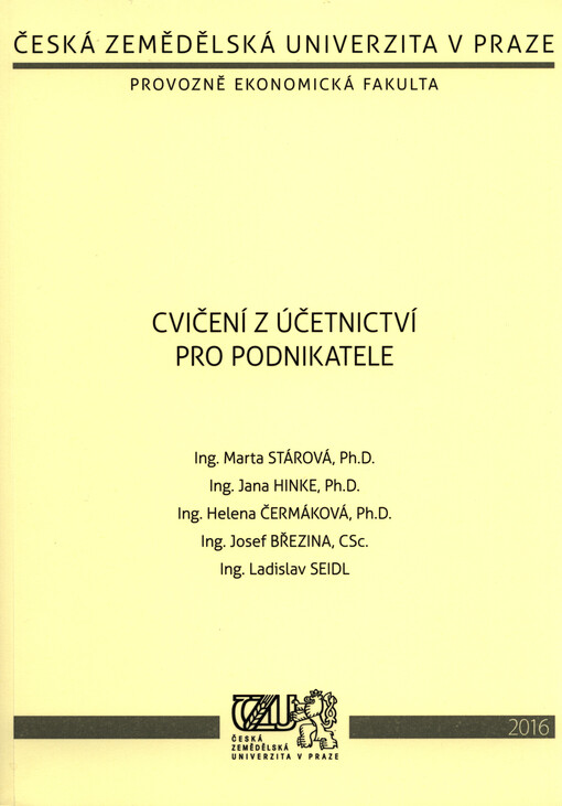 Cvičení z účetnictví pro podnikatele