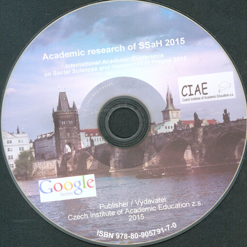 Academic research of SSaH 2015 : International Academic Conference on Social Sciences and Humanities in Prague 2015