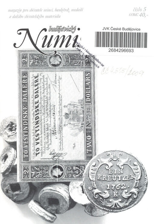 Budějovický numismatik : magazín pro sběratele mincí, bankovek, medailí a dalšího sběratelského materiálu