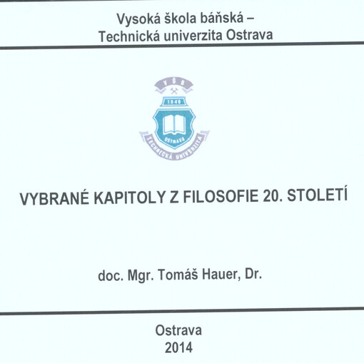 Vybrané kapitoly z filosofie 20. stol