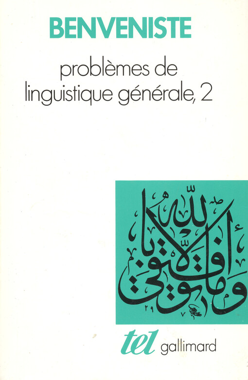Problemes de linguistique générale. 2