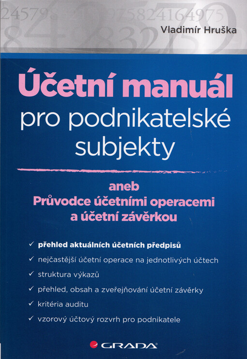 Účetní manuál pro podnikatelské subjekty | Hruška Vladimír