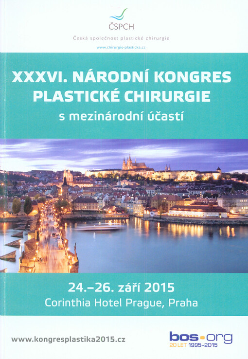XXXVI. národní kongres plastické chirurgie s mezinárodní účastí : 24.-26. září 2015, Corinthia Hotel Prague, Praha