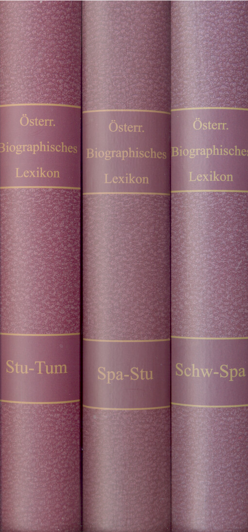 Österreichisches biographisches Lexikon 1815-1950. XIV. Band, Stulli Luca - Tůma Karel