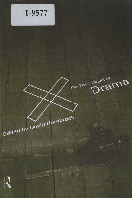 On the subject of drama