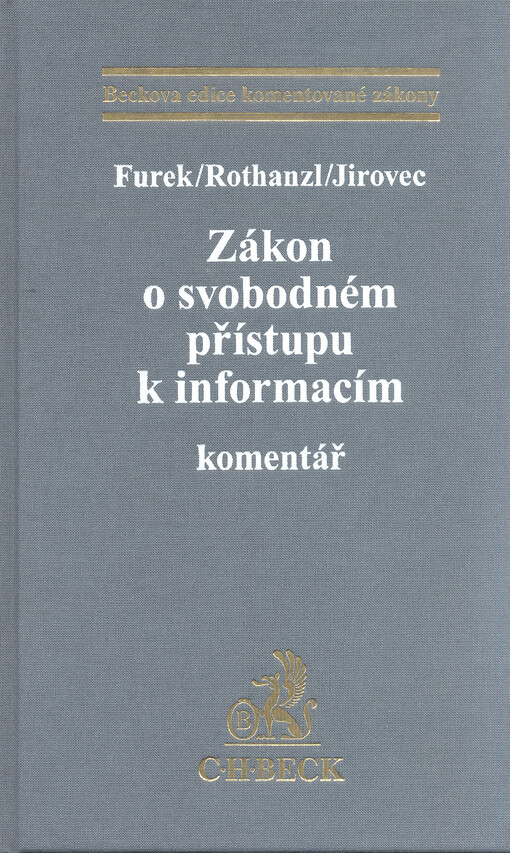 Zákon o svobodném přístupu k informacím: komentář