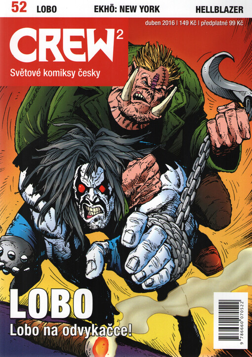 Crew 2 : duben 2016 : ročník X. 52/2016, Lobo. EKHÖ. New York. Hellblazer