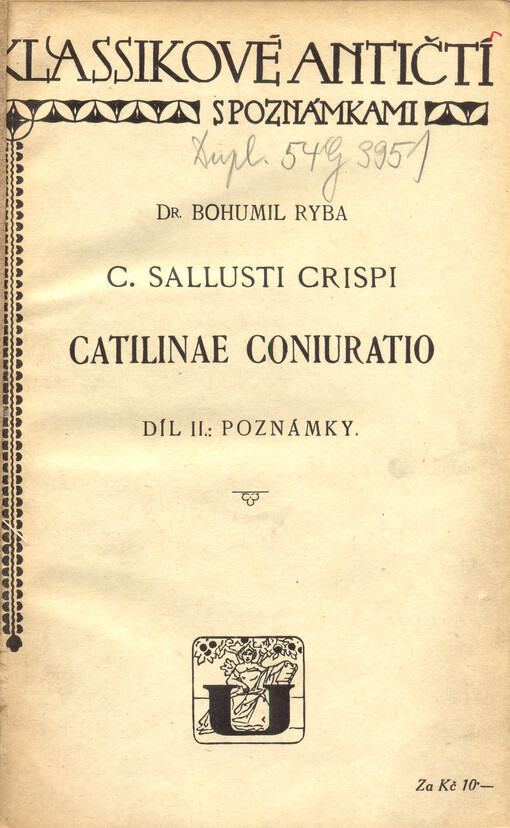 C. Sallusti Crispi Catilinae coniuratio