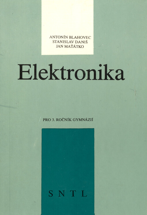 Elektronika pro třetí ročník gymnázií