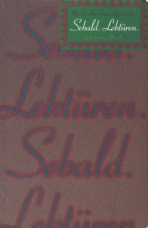 Sebald. Lektüren.