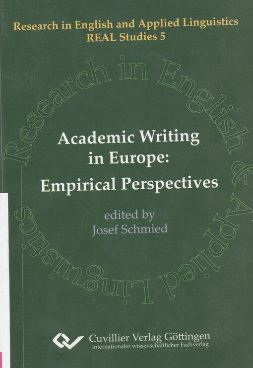 Academic writing in Europe :empirical perspectives