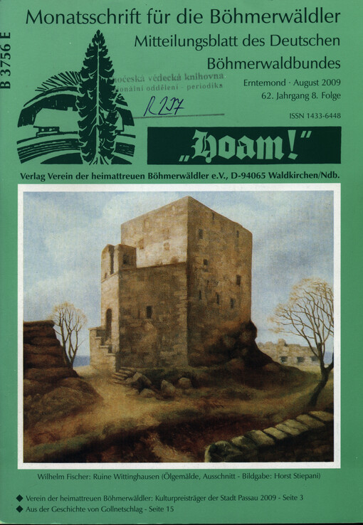 Hoam : Monatsschrift für die Böhmerwäldler Mitteilungsblatt des Heimatverbandes