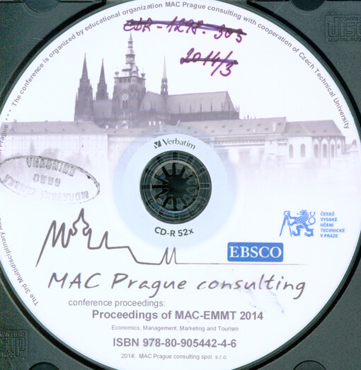 Proceedings of MAC-EMMT 2014: economics, management, marketing and tourism : conference proceedings : the 3rd multidisciplinary academic conference in Prague