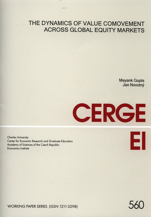 dynamics of value comovement across global equity markets